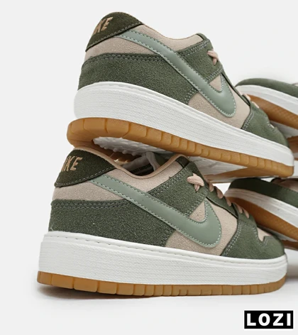 کفش کتانی مردانه سبز کرم نایک NIKE SB