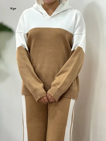 ست هودی و شلوار بافت هاله