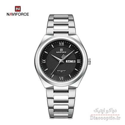 ساعت مچی مردانه برند نیوی فورس مدل naviforce 8030 استیل
