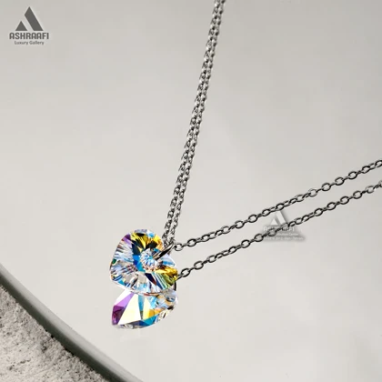 گردنبند زنانه قلب White Heart Necklace