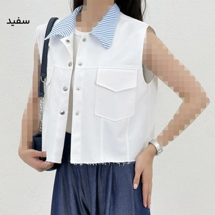 وست جین زنانه یقه لینن | آی بولک