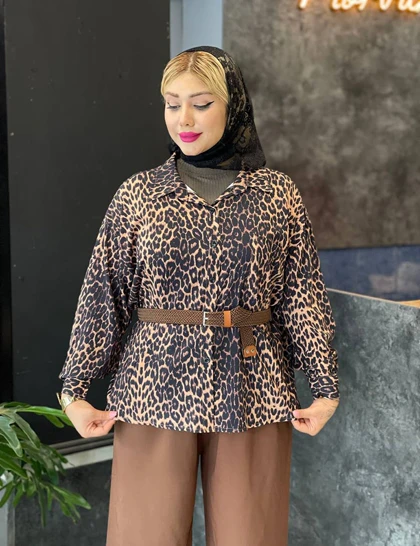 شومیز پلنگی مدوسا کد : SH565