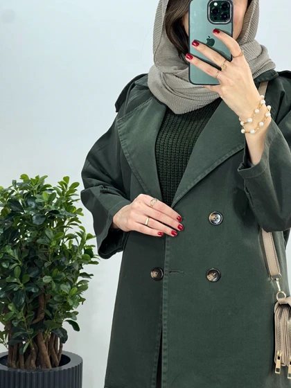 مانتو جین دادمان به همراه کمربند(ایراد دار)