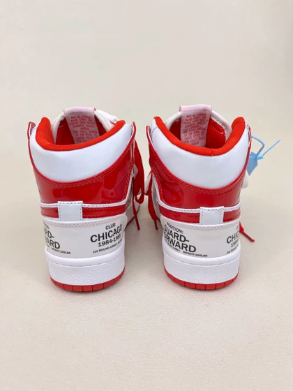 کتانی ونس زنانه ساق‌دار ایر جردن 1 امضا شیکاگو 1 NIKE AIR JORDAN کد 912