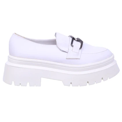 لوفر سفید لژدار زنانه کد 1020