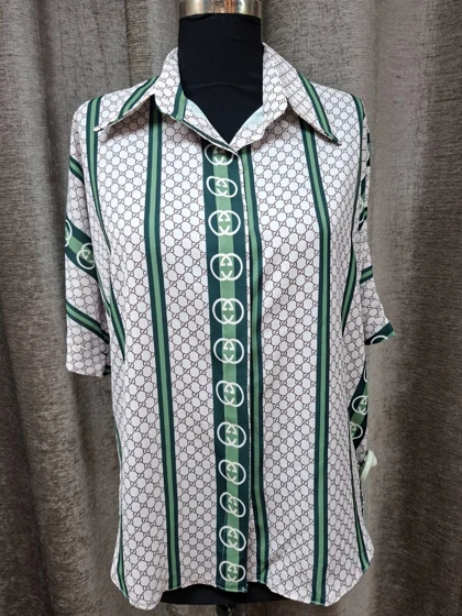 شومیز آستین کوتاه گوچی