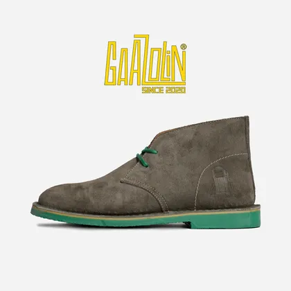 سافاری تنباکو سبز جیر دور سبز - Safari Veldskoen C Design Tobacco Leaves/Green S Green Line