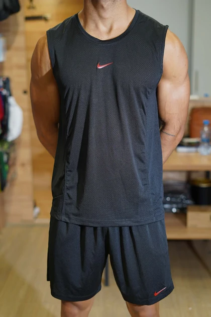 ست رکابی و شلوارک پارچه سوزنی 3321