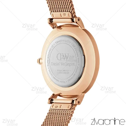 ساعت دنیل ولینگتون زنانه تمام رزگلد بند حصیری 103909
