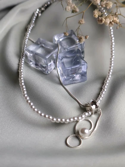 گردنبند زنانه مرواریدی کد N3104