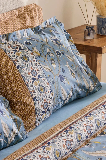 سرویس روتختی دو نفره Karaca Home مدل Olmira پنبه - آبی