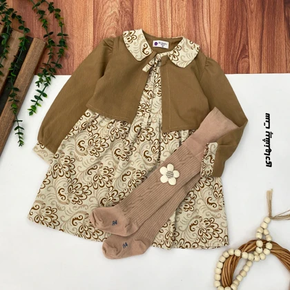 جوراب شلواری پاییزه گل‌دار