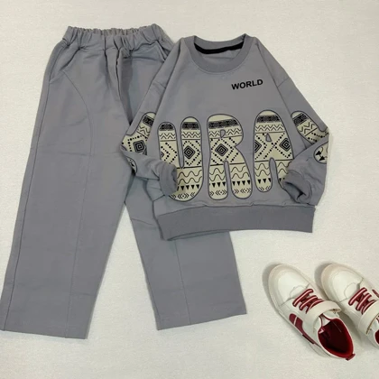 ست بلوز شلوار دخترانه طرح حورا