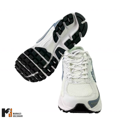 کفش ورزشی مردانه نایک مدل Vomero سفید طوسی
