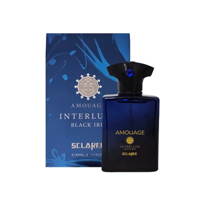 ادوپرفیوم مردانه اسکلاره Sclaree مدل آمواج اینترلود بلک ایریس Amouage Interlude Black Iris حجم 30 میل