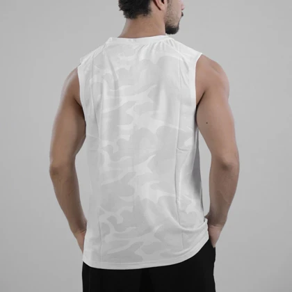رکابی ورزشی مردانه نایک مدل Dri Fit-6920 چریکی سفید