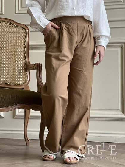 ست تاپ و شلوار نوار کنفی