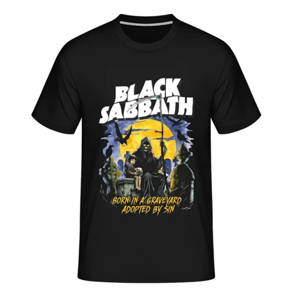 تیشرت طرح گروه متال بلک سبث black sabbath کد 4