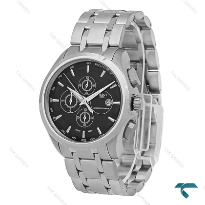 ساعت مچی تیسوت 1853 مردانه سه موتوره استیل صفحه مشکی Tissot-8277-G