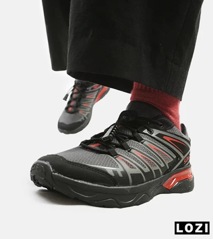 کفش کتانی مردانه و زنانه مشکی قرمز سالومون Salomon X ULTRA مدل 3280