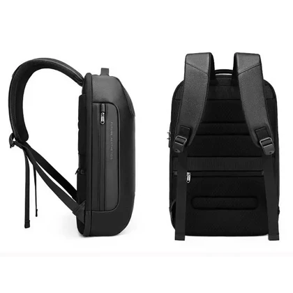 کوله پشتی لپ تاپ 15.6 اینچ چرم بنج Bange اصل مدل BG-6622 قفل دار با پورت USB