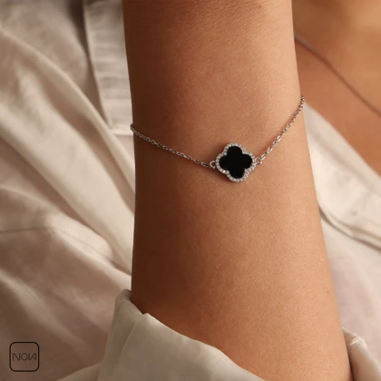 دستبند نقره ونکلیف کد 351235