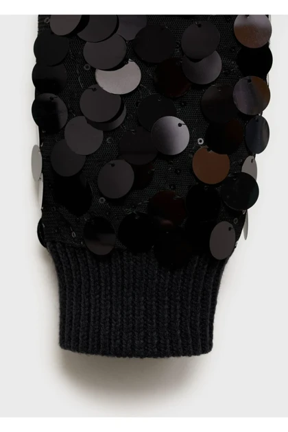 ژاکت کش باف پشمی زنانه اورجینال منگو mango