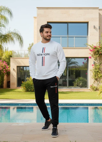 ست مردانه دورس و شلوار new york-چند رنگ