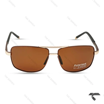 عینک مردانه پورشه دیزاین P1087-4 پلاریزه قهوه ای Porsche-9902-G