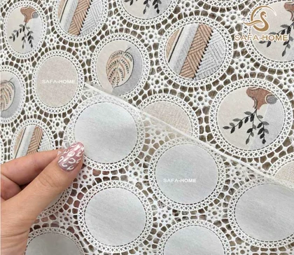 سفره رومیزی رویال طرح زیتون دارای سایزبندی