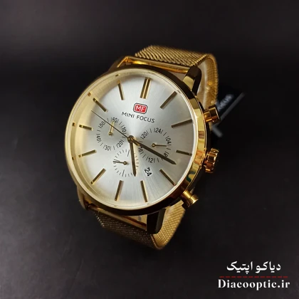 ساعت مچی مردانه اورجینال موتور ژاپن برند مینی فوکوس سه موتور مدل Mf0023G.05 بند حصیری