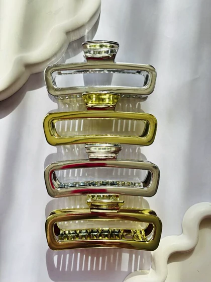 کلیپس مستطیل نقره ای- کد 1124