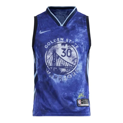 ست رکابی و شلوارک بسکتبالی گلدن استیت مدل Nike-DRI FIT-5B109 آبی