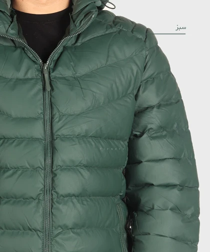 کاپشن مردانه ساده پف دار 6018