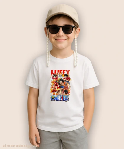 تیشرت بچگانه طرح وان پیس کد 911