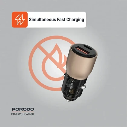 شارژر فندکی95W پرودو مدل PORODO PDFWCH048DT