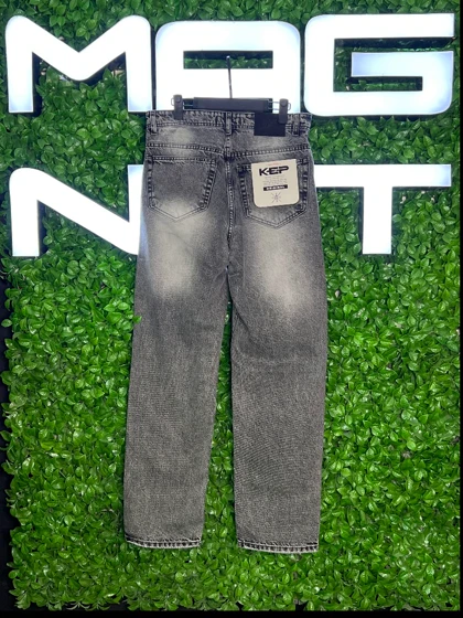 شلوار لی بگ طوسی