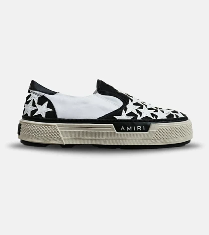 کفش اسنیکرزونس مشکی سفید Amiri Stars مدل 6033