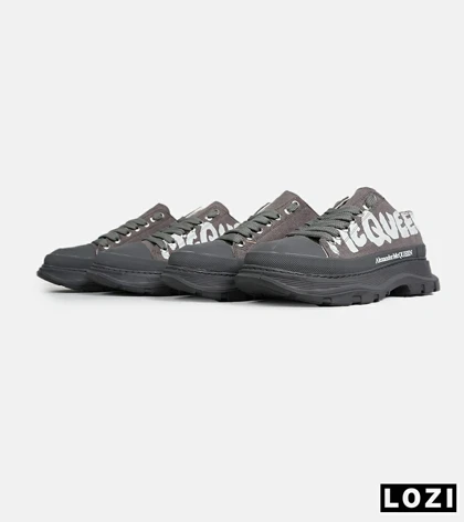 کفش کتانی نیم ساق طوسی Alexander McQueen