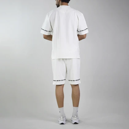 ست تیشرت و شلوارک اسپرت مدل DRY-4B0303 سفید