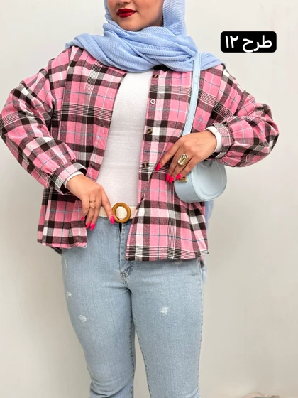 تونیک چهارخونه پشمی 2166