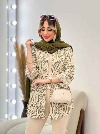 شومیز طرح دار ستیا