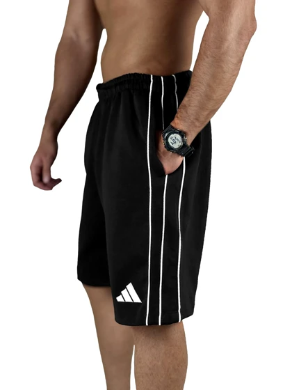 شلوارک طرح آدیداس ADIDAS بگ مشکی