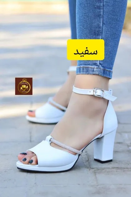 کفش مجلسی پاشنه‌بلند نگینی زنانه ژینالژدار