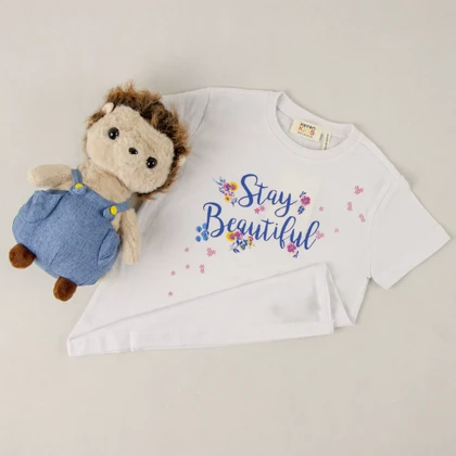 تیشرت دخترانه مدل Stay Beautiful