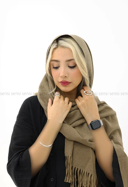 شال موهری ساده رنگی کد1004412
