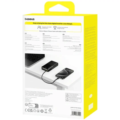 پاور بانک 20000 بیسوس مدل P10077101113-01 توان 20 وات USB و Type-C
