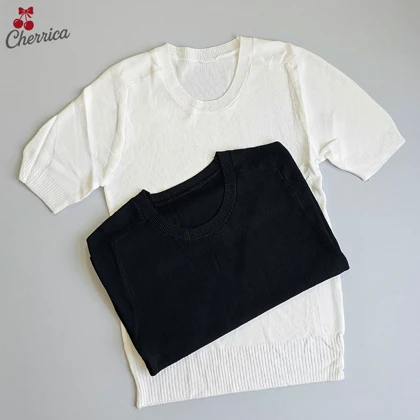 بلوز آستین کوتاه کریستال