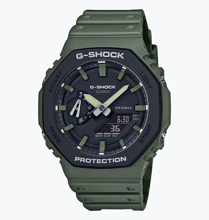 ساعت جی شاک 2100 سبز زیتونی