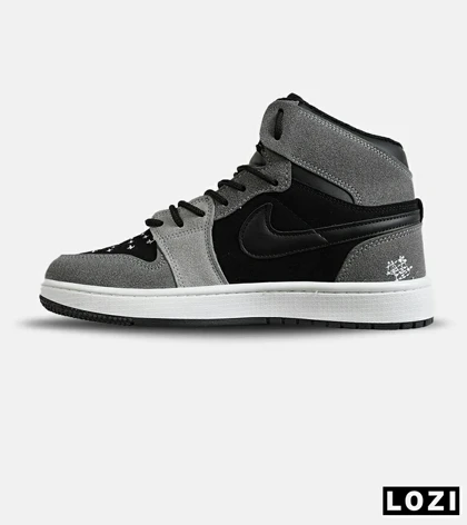 کفش ساق‌دار مردانه و زنانه مشکی طوسی نایک NIKE jordan Vodoo مدل 7783